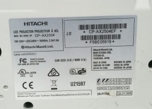 Hitachi CP-AX2504 LCD Projector - Image 3