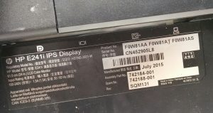 HP E241i HSTND-3931-W 24" VGA DVI IPS Display Monitor - Image 3