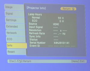 Epson EB-S41 H842B HDMI VGA LCD Projector w 59 Lamp Hours Used + Remote - Image 2