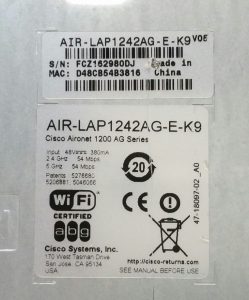 Cisco Systems AIR-LAP1242AG-E-K9 VO5 Aironet 1200 AG Series Access Point - Image 3