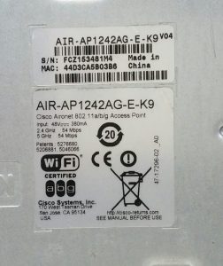 Cisco Systems AIR-AP1242AG-E-K9 VO4 Aironet 802.11a/b/g Access Point - Image 6
