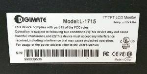 Digimate L-1715 17" TFT LCD Monitor - Image 3