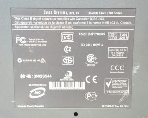 Cisco 1700 Series (1721) Modular Access Router With No Power Supply Unit PSU - Image 4