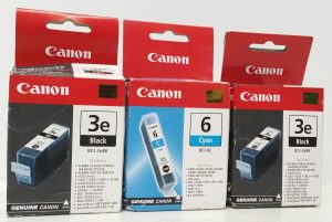 Canon 6 BCI-6C x1 Cyan + Canon 3e BCI-3eBK x2 Black Ink Cartridge