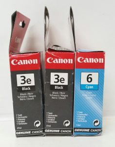 Canon 6 BCI-6C x1 Cyan + Canon 3e BCI-3eBK x2 Black Ink Cartridge - Image 3