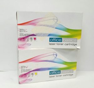 Joblot 2x Office Basics OBQ7582A/OBQ7582A Magenta and Yellow Laser Toner Cartridge For Use in HP Color Laserjet 3800