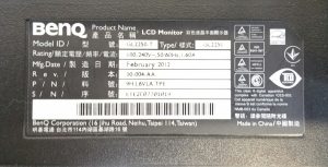 Benq GL2250 Senseye 3 LED 21.5" LCD Monitor GL2250-T With No Stand - Image 3