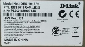 D-Link DES-1016R+ 16-Port 10/100 Fast Ethernet Switch - Image 3