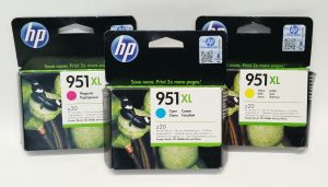 Joblot 3x HP 951XL z20 Cyan, Yellow, Magenta Ink Cartridge