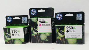 Joblot 3x HP Office Jet CD975AE BGX, C4908AE, CN045AE BGX 950XL & 920XL Black, 940XL Magenta Ink Cartridge