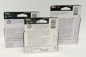 Joblot 3x HP Office Jet CD975AE BGX, C4908AE, CN045AE BGX 950XL & 920XL Black, 940XL Magenta Ink Cartridge - Image 4