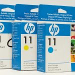 Joblot 3x HP C4838AE, C4837AE, C4836AE Yellow, Magenta, Cyan Ink Cartridge