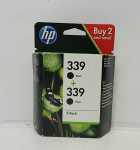 HP Twin Pack C9504EE 339 Black HP Deskjet Ink Print Cartridge - Image 2