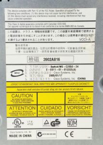 Cisco WS-C2950-24 Catalyst 2950 Series 24 Ports Switch Power Supply Included - Image 3