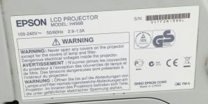 Epson EB-470 H456B LCD Projector 2385 Lamp Hours Used - Image 3