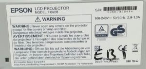 Epson H692B EB-X27 HDMI LCD Projector with 3434 Lamp Hours Used - Image 3