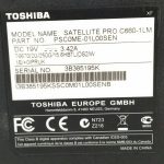 Toshiba Satellite Pro C660-1LM Windows 10 Pro 15.6" Laptop - Image 3