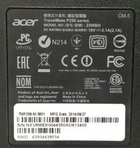 Acer Travel Mate P256 Series Z5WBH Windows 10 Pro 15.6" Laptop - Image 3