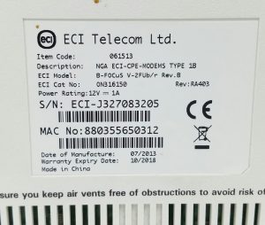 Openreach ON316150 BT B-Focus V-2Fub/r Rev B Modem - Image 4