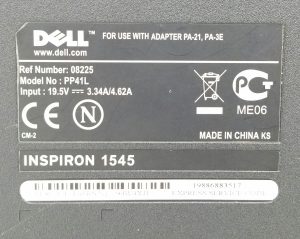 Dell Inspiron 1545 PP41L Intel Celeron T3000 Dual Core 1.8GHz 3GB Ram 250GB HDD Windows 10 - Image 4