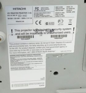 Hitachi ED-X42 VGA Projector - Image 3