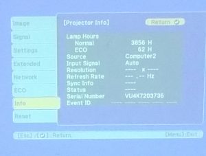 Epson EB-X27 HDMI LCD Projector H692B with 3918 Lamp Hours Used - Image 2