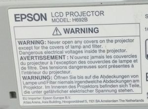 Epson H692B EB-X27 HDMI LCD Projector with 4399 Lamp Hours Used - Image 9