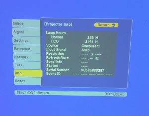 Epson H692B EB-X27 HDMI LCD Projector 3516 Lamp Hours Used - Image 2