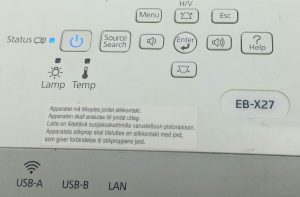 Epson H692B EB-X27 HDMI LCD Projector 3516 Lamp Hours Used - Image 9