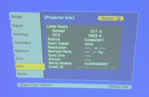 Epson H692B EB-X27 HDMI LCD Projector 4446 Lamp Hours Used - Image 2
