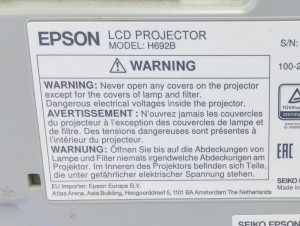 Epson H692B EB-X27 HDMI LCD Projector 4446 Lamp Hours Used - Image 7