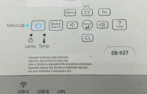 Epson H692B EB-X27 HDMI LCD Projector 655 Lamp Hours Used - Image 9
