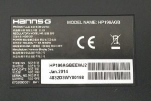 Hanns.G HP196 HP196AGB 19" VGA LCD Monitor - Image 3