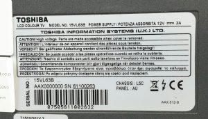 Toshiba 15VL63B 15" LCD Colour TV, Video & Audio Input - Image 3