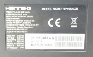 Hanns.G HP196 HP196AGB 19" VGA LCD Monitor Screen - Image 3