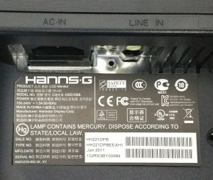 Hanns.G HH221 HSG1088 22" DVI VGA LCD Monitor Screen - Image 3