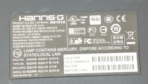 Hanns.G HG191A HSG1019 19" DVI VGA LCD Monitor Screen - Image 3