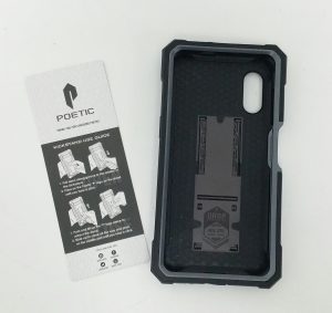 X0021ZSNEV Poetic Spartan Galaxy XCover Pro Metallic Gun Metal Phone Case - Image 6
