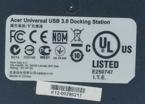 Acer Universal USB 3.0 Docking Station w/o Power Adapter - Image 3