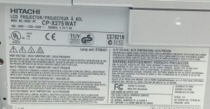 Hitachi CP-X275WAT VGA LCD Projector + Bag + Remote - Image 4