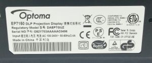 Optoma EP7150 DLP Projection Display DAEPTGUZ Projector+ Bag+ Remote - Image 4