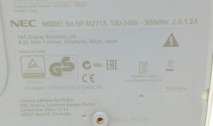Nec M271X NP-M271X HDMI VGA Projector - Image 3
