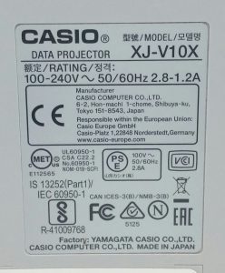 Casio XJ-V10X VGA HDMI Data Projector - Image 3