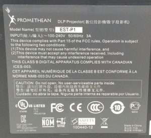 Promethean EST-P1 VGA HDMI DLP Projector - Image 3
