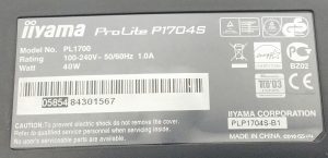iiyama Prolite PL17004S PL1700 17.5" DVI VGA Monitor - Image 3