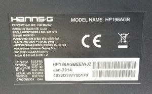 Hanns.G HG191A H196AGB HSG1261 19" VGA Monitor - Image 3