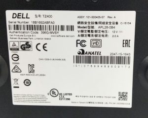 Dell SonicWALL TZ400 APL28-0B4 Network Security Firewall Appliance - Image 3