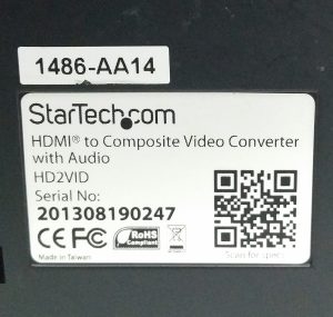 Startech.com HD2VID HDMI To Composite Video Converter With Audio - Image 3