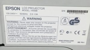 Epson EB-470 LCD Projector 2647 Lamp Hours Used H456B - Image 3