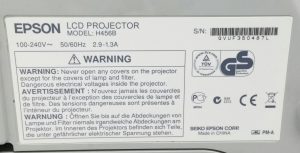Epson EB-470 LCD Projector 1454 Lamp Hours Used H456B - Image 3